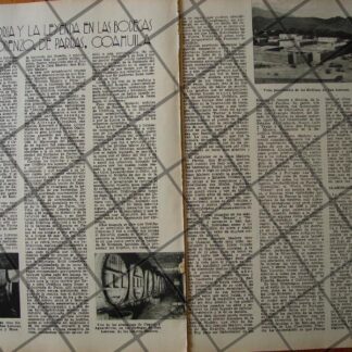 AFICHE ANTIGUO SAN LORENZO DE PARRAS, COAH. 1937