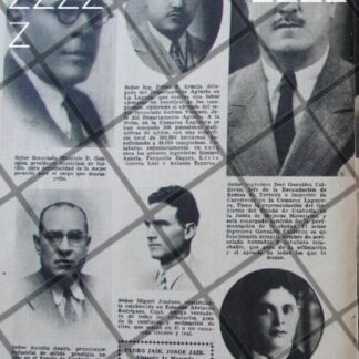 AFICHE INEDITO HOMBRES IMPORTANTES DE COAHUILA 1937