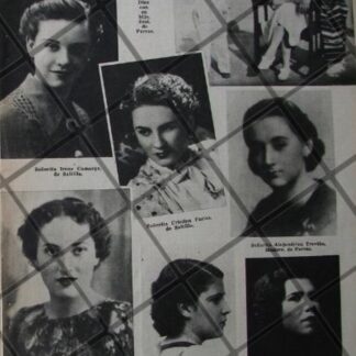 AFICHE INEDITO DAMAS DE LA ELITE DE COAHUILA 1937