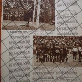 AFICHE RETRO PARTIDO CLUB ATLANTE VS BARCELONA 1937 D.F