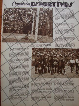 AFICHE RETRO PARTIDO CLUB ATLANTE VS BARCELONA 1937 D.F