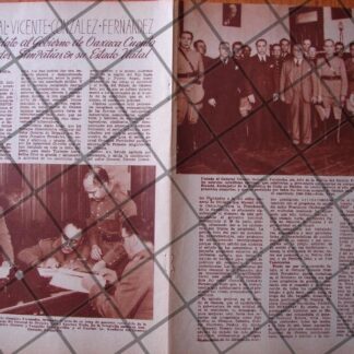 AFICHE ANTIGUO GENERAL. VICENTE GONZALEZ FERNANDEZ 1939