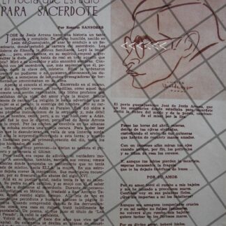 AFICHE ANTIGUO EL POETA. JOSE DE JESUS ARRONA 1939