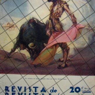 PORTADA ANTIGUA TORERO ANDRES BLANDO. POR. RAUNO LLOPIS 1939