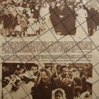 AFICHE ANTIGUO BODA GUASTI DELGADO 1939 Y OTRAS