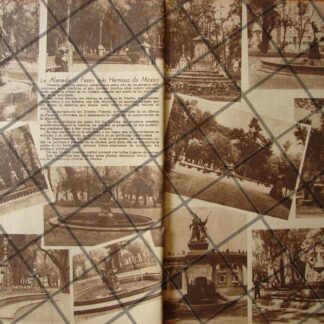 AFICHE ANTIGUO 1939 LA ALAMEDA DE LA CDMX