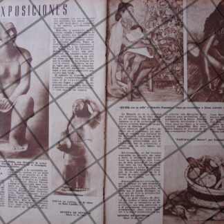 AFICHE ANTIGUO EXPOSICION DE ARTE ESCUELA DE LA S.E.P. 1939