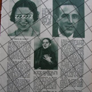 AFICHE ANTIGUO LA CANTANTE PEPITA DIAZ 1937