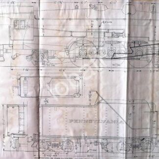 GRABADO ANTIGUO LOCOMOTORA PENNSYLVANIA 1928 / A5