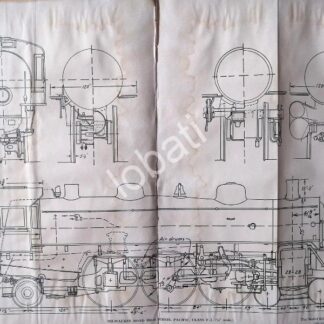 GRABADO ANTIGUO LOCOMOTORA CLASE F-3 1928 / A6