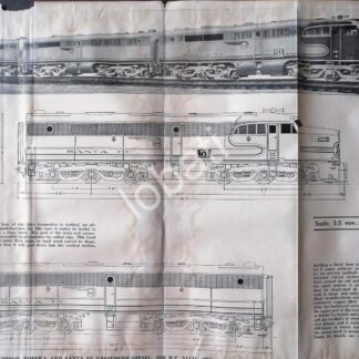 GRABADO ANTIGUO LOCOMOTORA ALCO D2000 1928 / A9