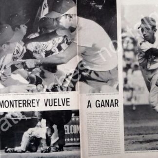 CARTEL ANTIGUO ORIGINAL DE MONTERREY VUELVE A GANAR CAMPEONATO DE BEISBOL 1958