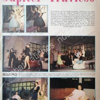 CARTEL ANTIGUO ORIGINAL DE NOTA. OBRA DE TEATRO JUPITER TRAVIESO 1956