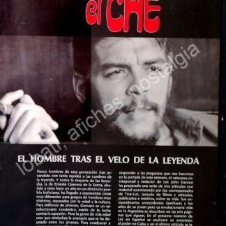 CARTEL ANTIGUO ORIGINAL DE NOTA DE PRENSA, EL CHE GUEVARA OCT 1968