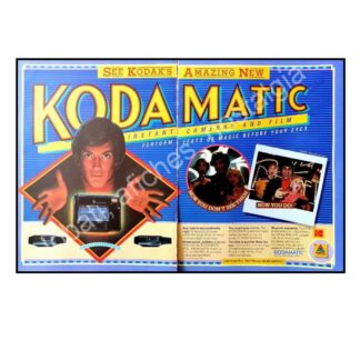 CARTEL ANTIGUO ORIGINAL DE DAVID COPPERFIELD Y CAMARAS KODAK 1982 FEP RARO