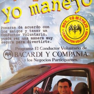 CARTEL ANTIGUO ORIGINAL DE ADAL RAMONES Y BACARDI /FEP