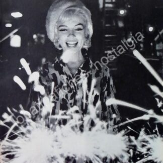 CARTEL ANTIGUO ORIGINAL DE FOTO GRABADO DE PRENSA MARILYN MONROE 1960s