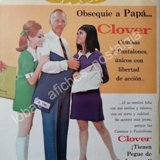 CARTEL ANTIGUO ORIGINAL DE JACK KELLY Y LOS PANTALONES CLOVER 1969 / RARO /FEP