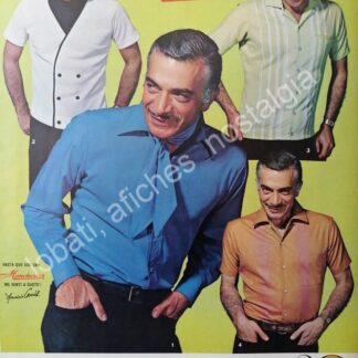 CARTEL ANTIGUO ORIGINAL DE MAURICIO GARCES Y CAMISAS MARISCAL 1969 /FEP 3