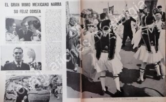 CARTEL ANTIGUO ORIGINAL DE REPORTAJE SOBRE CANTINFLAS 1964