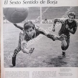 CARTEL ANTIGUO ORIGINAL DE NOTA SOBRE ENRIQUE BORJA 1960s