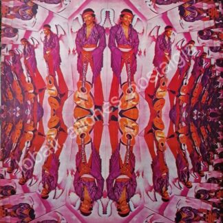 CARTEL ANTIGUO ORIGINAL DE FOTO GRABADO SOBRE JIMMY HENDRIX 1960s /2