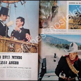 CARTEL ANTIGUO ORIGINAL DE CANTINFLAS FILMA LA VUELTA AL MUNDO EN 80 DIAS 1956