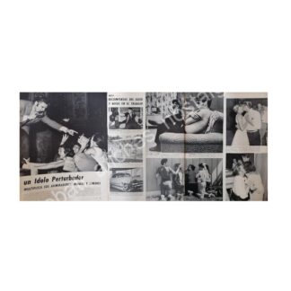 CARTEL ANTIGUO ORIGINAL DE NOTA. ELVIS PRESLEY UN LADO PERTURBADOR 1950s