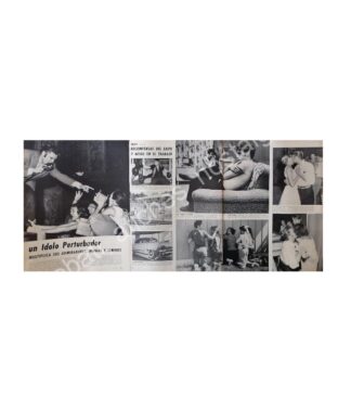 CARTEL ANTIGUO ORIGINAL DE NOTA. ELVIS PRESLEY UN LADO PERTURBADOR 1950s