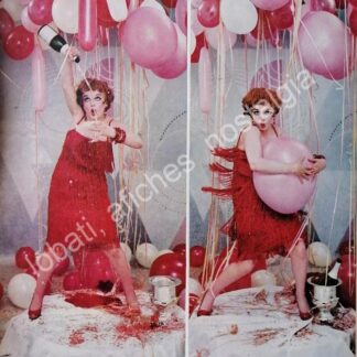 CARTEL ANTIGUO ORIGINAL DE NOTA. MARILYN MONROE INTERPRETA A CLARA BOW. 1960s