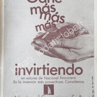 CARTEL ANTIGUO ORIGINAL DE BANCO NACIONAL FINANCIERA 1970 /209