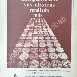 CARTEL ANTIGUO ORIGINAL DE BANCO NACIONAL FINANCIERA 1970 /212