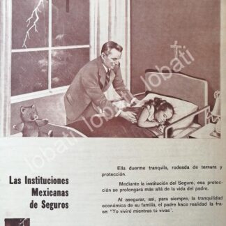 CARTEL ANTIGUO ORIGINAL DE COMISION NACIONAL DE SEGUROS 1956 /188