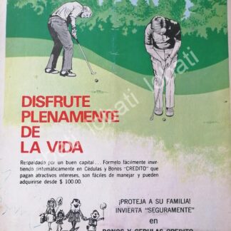 CARTEL ANTIGUO ORIGINAL DE BANCO CREDITO HIPOTECARIO S.A 1972 /193