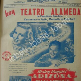 CARTEL ANTIGUO ORIGINAL DE AFICHE DE LA PELICULA. ARIZONA 1941 /N73 RARO