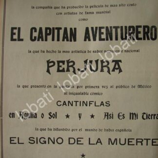 CARTEL ANTIGUO ORIGINAL DE PRODUCTORA C.I.S.A Y SUS PELICULAS 1941