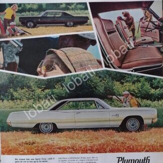 CARTEL ANTIGUO ORIGINAL DE AUTOS CHRYSLER DODGE PLYMOUTH 440 1967 /146