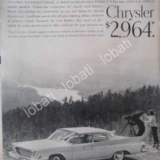 CARTEL ANTIGUO ORIGINAL DE AUTOS CHRYSLER NEWPORT 1956 /140