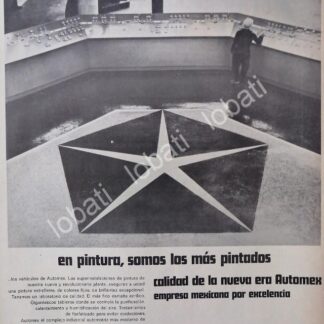 CARTEL ANTIGUO ORIGINAL DE AUTOS CHRYSLER AUTOMEX MEXICO 1969 /N73