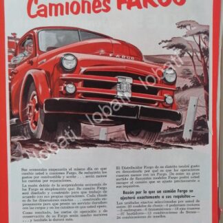 CARTEL ANTIGUO ORIGINAL DE CAMIONES CHRYSLER DODGE FARGO 1949 /N69