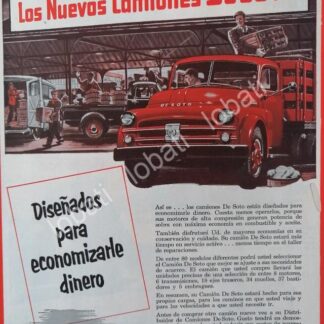 CARTEL ANTIGUO ORIGINAL DE CAMIONES CHRYSLER DODGE DESOTO 1947 /N66