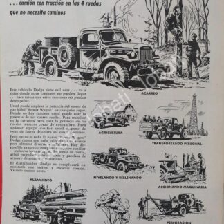 CARTEL ANTIGUO ORIGINAL DE CAMIONES CHRYSLER DODGE 1949 /N65