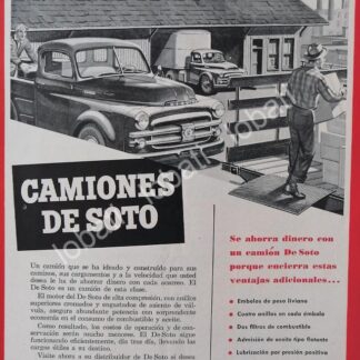 CARTEL ANTIGUO ORIGINAL DE CAMIONES DESOTO 1949 /N61