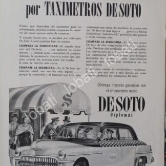CARTEL ANTIGUO ORIGINAL DE AUTOS DODGE DESOTO DIPLOMAT 1949 /N58
