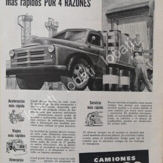 CARTEL ANTIGUO ORIGINAL DE CAMIONES DODGE FARGO 1949 /23