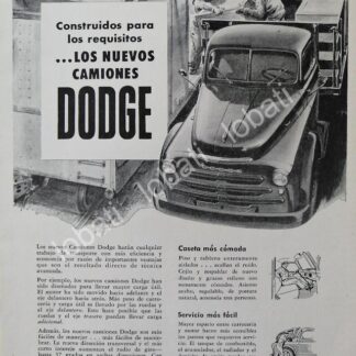 CARTEL ANTIGUO ORIGINAL DE CAMIONES DODGE 1948 /6