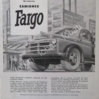 CARTEL ANTIGUO ORIGINAL DE CAMIONES DODGE FARGO 1948 /5