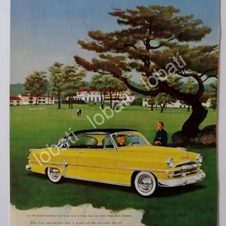 CARTEL ANTIGUO ORIGINAL DE AUTOS CHRYSLER PLYMOUTH 1954 /11