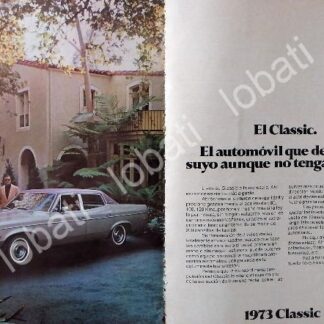 CARTEL ANTIGUO ORIGINAL DE AUTOS VAM CLASSIC 1973 MINI CARTEL