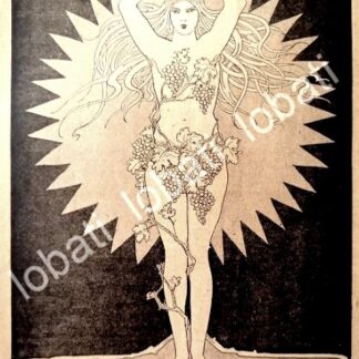 CARTEL ANTIGUO ORIGINAL DE AFICHE ART NOUVEAU VINOS CINZANO 1920s /454